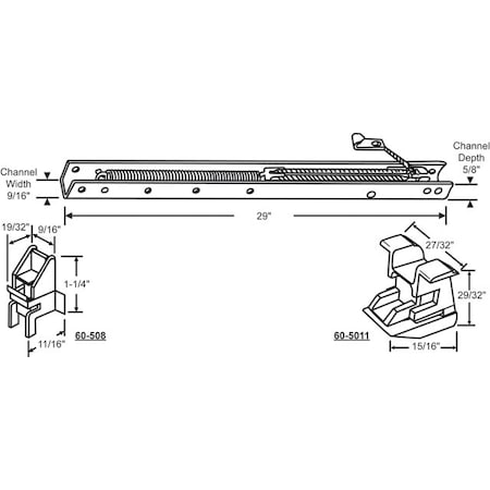 29in Window Channel Balance